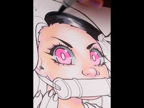 Drawing Nezuko from