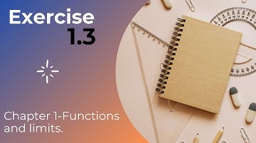Chapter 1-Functions and limits || Exercise 1.3 | Important Question