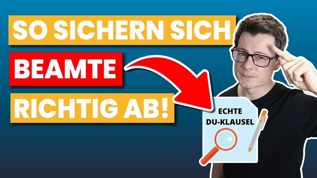 Dienstunfahigkeitsversicherung Erklart Dienstunfahigkeitsklausel Fur Beamte Du Klausel Youtube