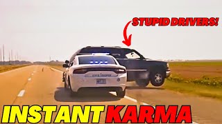 Road Rage Leads to Instant Karma: Watch a Brake Check Go Terribly Wrong! Convenience Cops, BUSTED