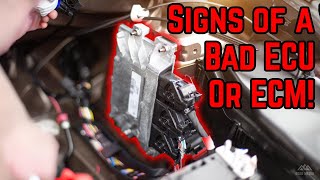 Signs & Symptoms of a Failing ECU/ECM! (Engine Control Unit or Engine Control Module)