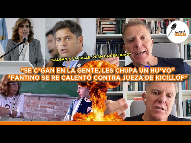 FANTINO SE CALENTÓ EN VIVO CONTRA JUEZA KUKA DE KICILLOF Y NO LO PODÍAN PARAR “SE C*GAN EN LA GENTE”