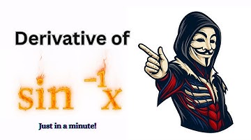 Derivative of sin^-1(x)  #calculus #math #mathtricks