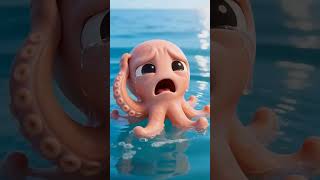 The monkey killed the octopus, and its mother arrived.#funnymoments #shorts #usashorts