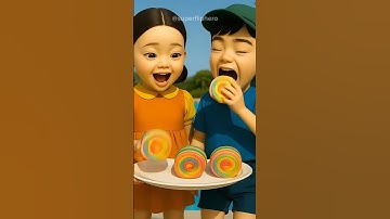 Squid Game AI Fruit Slime Roll ASMR #squidgame #squidgame2 #ai #asmr