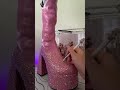 Day 7 &amp; 8 of recreating Sabrina Carpenter’s Tour Boots #bedazzled #youtubeshorts #sabrinacarpenter