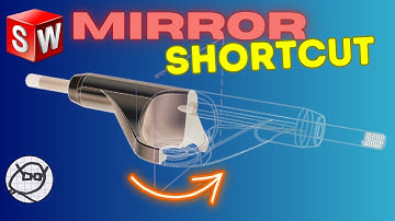 Using the MIRROR FEATURES command in SOLIDWORKS