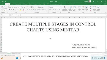Create multiple stages in control charts using Minitab