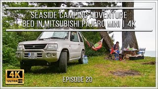 Seaside Camping Adventure | Bed in Mitsubishi Pajero Mini