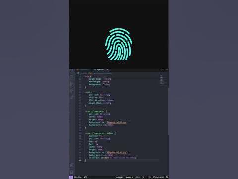 Fingerprint Scanner Animation Using HTML and CSS | Cool CSS Animations ...