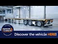 MAX Trailer - MAX200 flatbed trailer with 3 axles &amp; 22.5&quot; tyres (Scandinavian version)