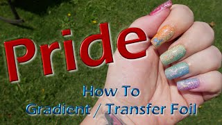 Pride Nails 2023 How to do Sponge Gradient Method screenshot 3