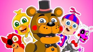 ♪ ПЯТЬ НОЧЕЙ В МИРЕ ФРЕДДИ МЮЗИКЛ - FNAF Анимация Пародийная  песня