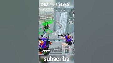 DBS 1 v 3 😱 clutch🙀#shorts #bgmi #pubg #bgmiupdate #tipsandtricks #bgmilive #viral