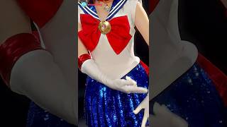 Sailor Moon Usagi Cosplay Costume Stage Version Dress With Gloves And Hair Accessories