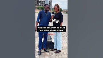 What is black when it’s clean and white when it’s dirty???