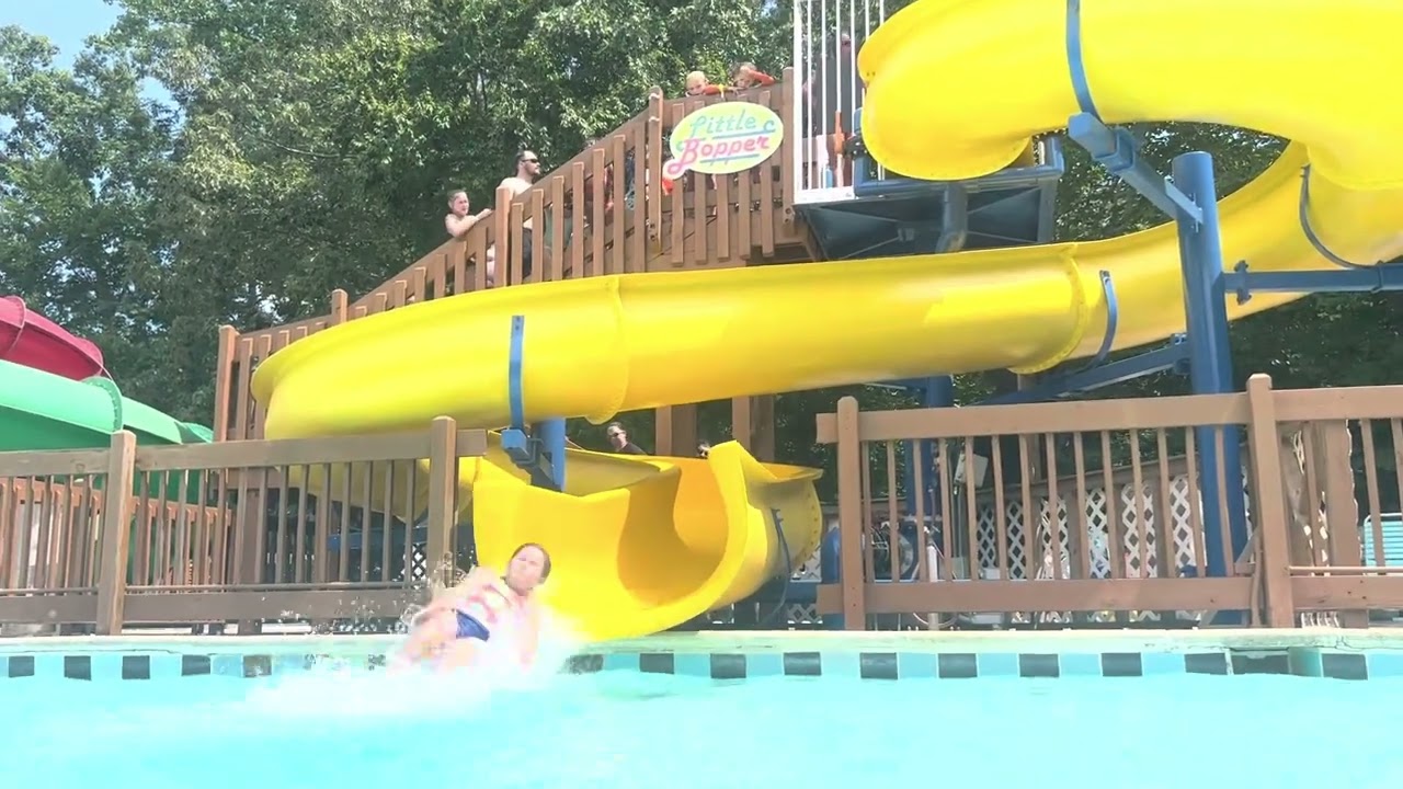 【BOK PLACE】Vacation Look Water Bomb Shirring Slim N/S OP Water Country USA - Little Bopper - YouTube