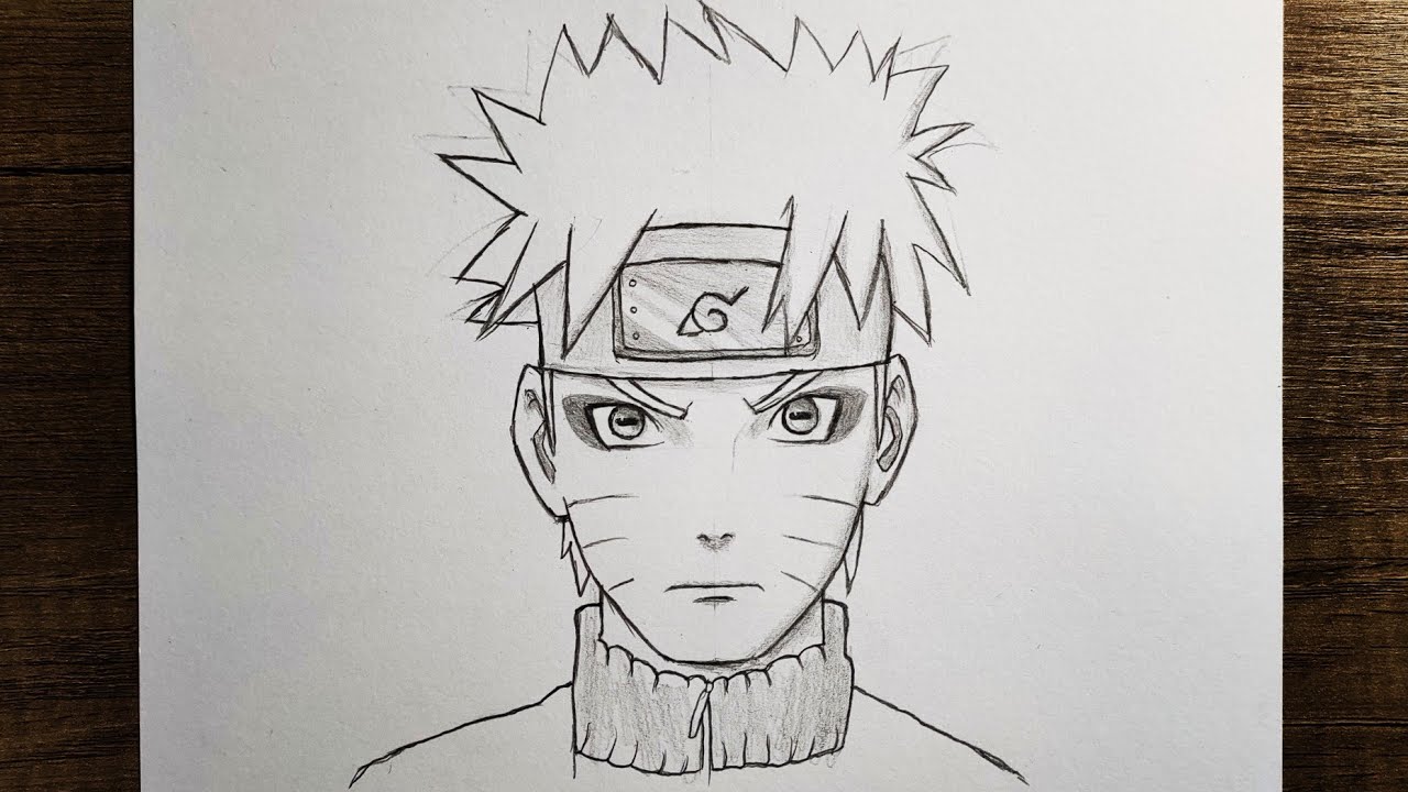 how to draw naruto sage mode easy step by step with pencil