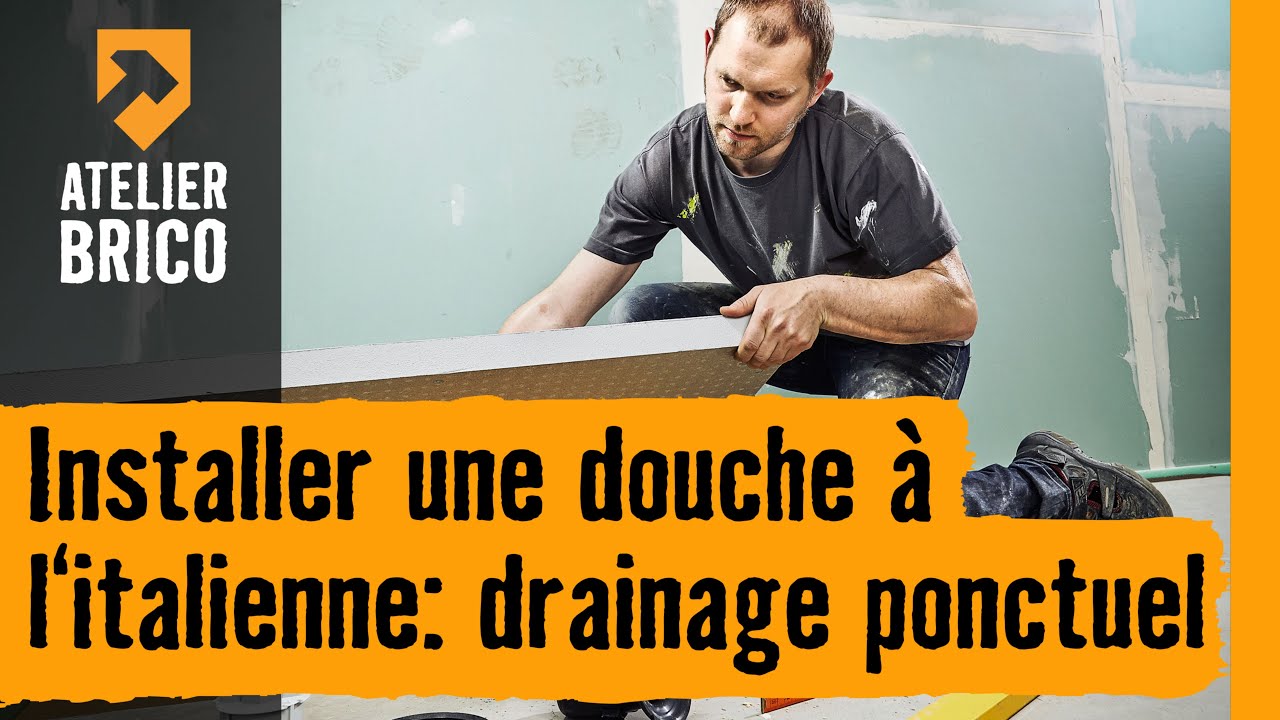 Atelier brico HORNBACH Monter une douche à l'italienne drainage