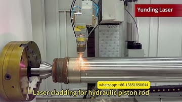 Laser cladding for hydraulic piston Rod #hydraulicpiston #hydrauliccylinder #hydraulicmachine