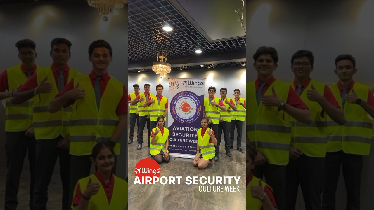 AVIATION SECURITY CULTURE WEEK ✈️👮‍♀️👮 at WINGS INSTITUTE VADODARA
