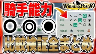 ウイニングポスト10 攻略 実況 騎手はどのくらい影響があるのか？