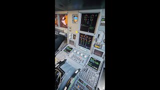 Hydraulic systems page and controls on an Airbus A330.