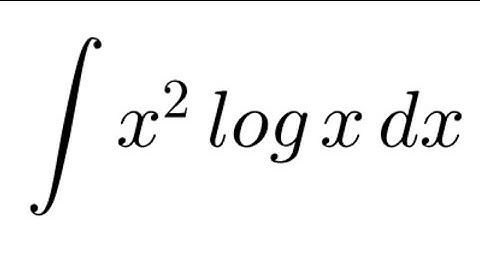 Integral of (x²)(log x) dx