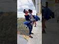 couple kiss bungee jumping together ❤️😍#shorts #bungeejumping #adventure #kiss  #love #together #top
