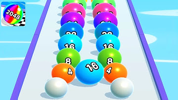 Ball Run 2048 Merge Number ! MAX LEVELS Gameplay Walkthrough New Update Part 48 android, ios