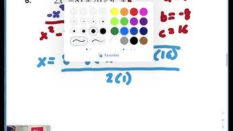 5.5 Solving With the Quadratic Formula Notes Video