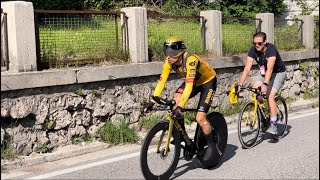 GIRO & Roglič spodbudil SLO norijo sredi Trbiža - Reportaža iz oči SLO navijača 🇸🇮🚴🇸🇮