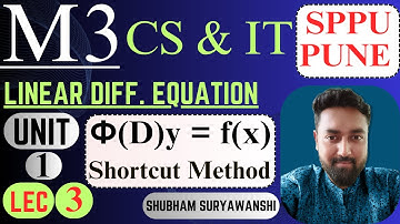 UNIT 1 | LEC 3 | LINEAR DIFFERENTIAL EQUATION | CONSTANT COEFFICIENT | SPPU PUNE UNIVERSITY