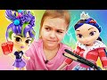 Куклы делают прически в салоне красоты Curli Girls - Видео игры для девочек