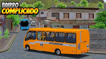 LINHA CIRCULAR EM BAIRRO COMPLICADO SEM PASSAGEIROS - OMSI 2