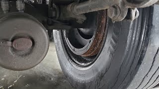 semi truck or trailer brakes won't release! Here is how to fix a frozen stuck brakes.