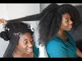 Box Braids On 20inch 4c Natural Hair - Longest Natural Hair Ive EVER Braided *MUST WATCH*