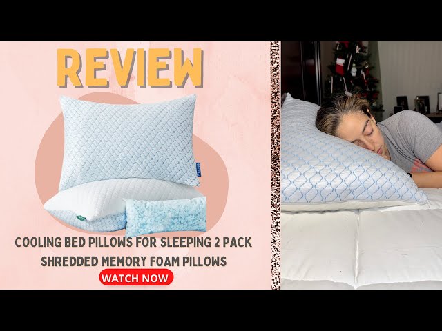 Snuggle-Pedic Adjustable Cooling Pillow - Shredded Memory Foam
