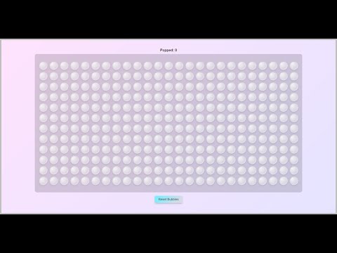 POP ALL THE BUBBLES! 🫧💥 Bubble Wrap Fun on a Website – Click for Code