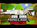 SOBREVIVENDO 100 DIAS NO MINECRAFT JURASSIC WORLD PARK HARDCORE