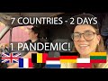 7 COUNTRIES - 2 DAYS. VAN LIFE Europe Road Trip During PANDEMIC! UK-LITHUANIA Vlog #vanlifeeurope