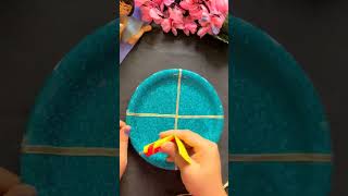 Diy rakhi thali decoration ideas  #pujathali #handmaderakhi #diyrakhi #shorts #youtubeshorts