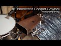 Meinl percussion  8 hammered copper cowbell  stb80bhhc