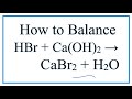 Balancing Chemical Equations Concepts