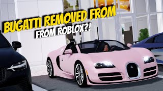 Bugatti Has been Removed from Roblox?! - Greenville Roblox