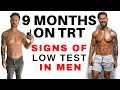 SIGNS OF LOW TESTOSTERONE IN MEN + My 9 Months on TRT HRT