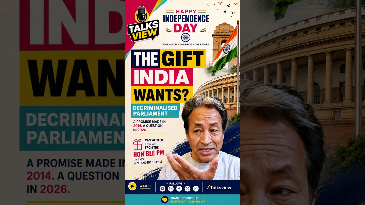 Sonam Wangchuk’s Independence Day Gift to PM Modi?  #latestnews #breakingnews
