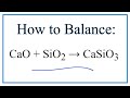 Balancing Chemical Equations Concepts