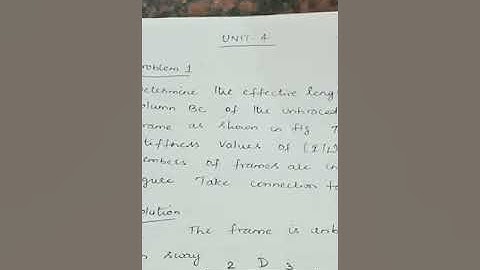 Effective length factor of column