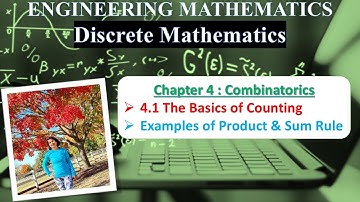 Ch 4.1.2 Examples of SUM and PRODUCT RULE |  Combinatorics Lectures by @MonalisaCS
